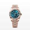 Super Clone Rolex Sky Dweller Watch Verose Gold with Blue Green Dial 42mm m336935-0005