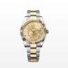 Super Clone Rolex Sky Dweller Watch Gold with Champagne Dial 42mm m336933-0001