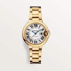 超级克隆Ballon de Cartier 1:1复刻手表 黄金色 33mm WGBB0045