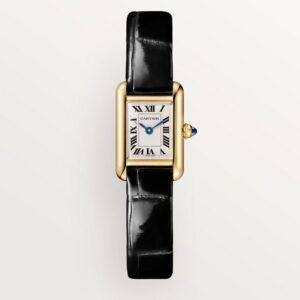 Super Clone Cartier TANK LOUIS 1:1 Reproduction Watch Mini 24*16.5mm Gold WGTA0352