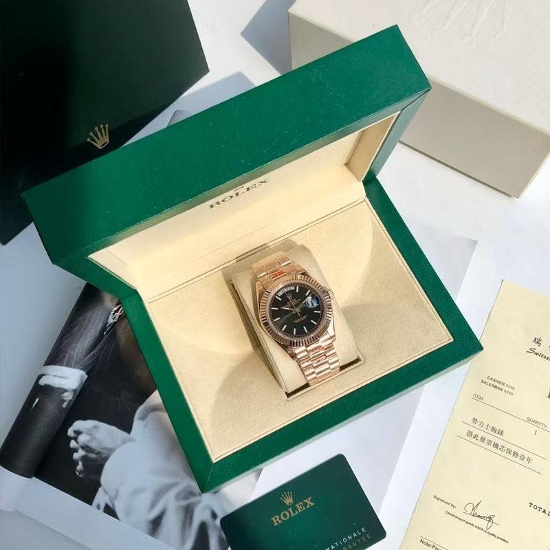 10 Super Clone Rolex Day-Date watch 1:1 perfect replica rose gold case 40mm m228235-0055