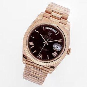 Super Clone Rolex Day-Date watch 1:1 perfect replica rose gold case 40mm m228235-0055