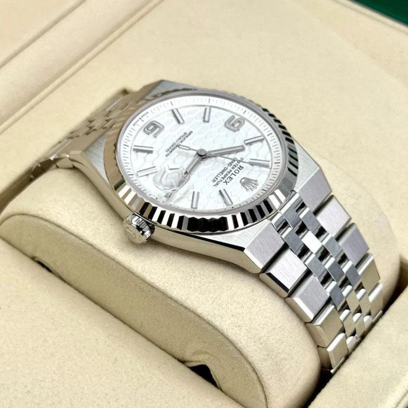 Rolex Land-Dweller super clone watch Rolex Land-Dweller super clone 1:1 replica white conical dial 40mm 7135 movement M127334-0001