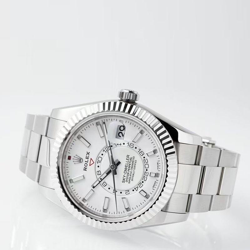 3 Super Clone Rolex Sky Dweller Watch White 42mm m336935-0004