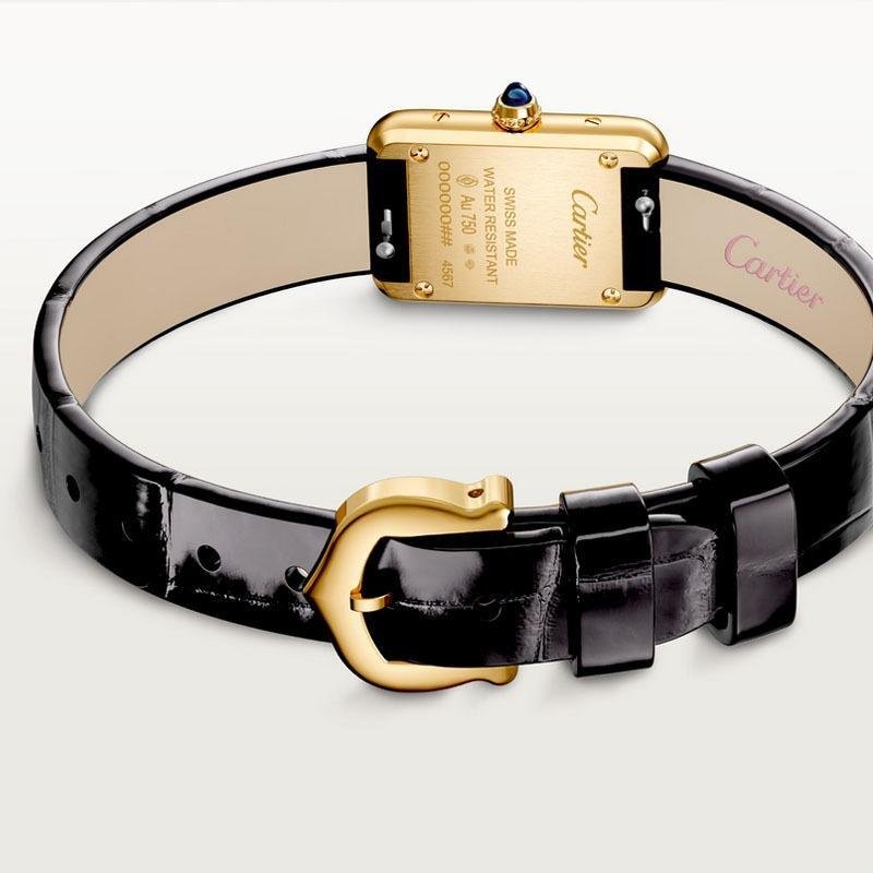 3 Super Clone Cartier TANK LOUIS 1:1 Reproduction Watch Mini 24*16.5mm Gold WGTA0352