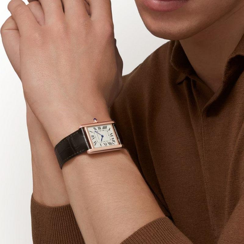 4 Cartier Watch Super 1:1 clone Tank Louis 38 *27mm rose gold WGTA0357