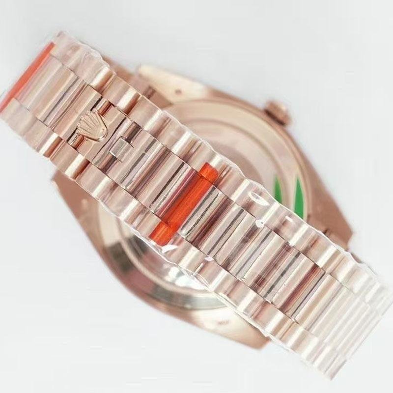 5 Super Clone Rolex Day-Date watch 1:1 perfect replica rose gold case 40mm m228235-0055
