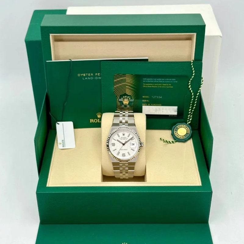 7 Rolex Land-Dweller super clone 1:1 replica white conical dial 40mm 7135 movement M127334-0001