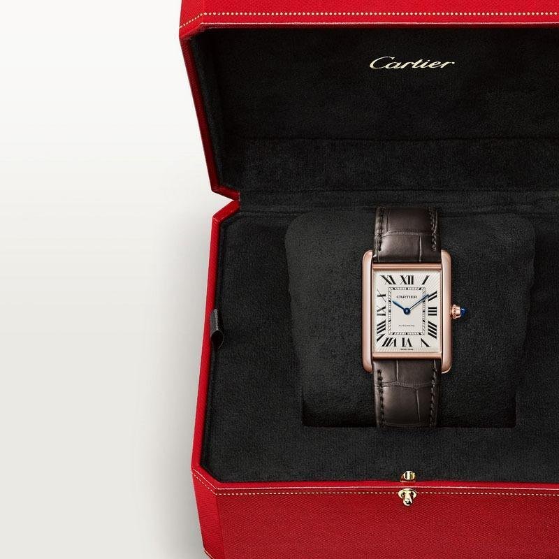 7 Cartier Watch Super 1:1 clone Tank Louis 38 *27mm rose gold WGTA0357