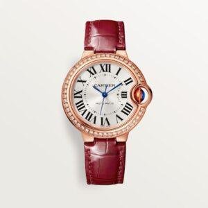 Super clone Ballon Bleu de Cartier watch rose gold 1:1 replica 33mm WJBB0033