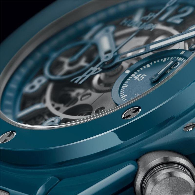 2 Super clone Hublot Big Bang Unico Petrol Blue Ceramic 1:1 replica watch 42mm 441.CIB.1171.RX