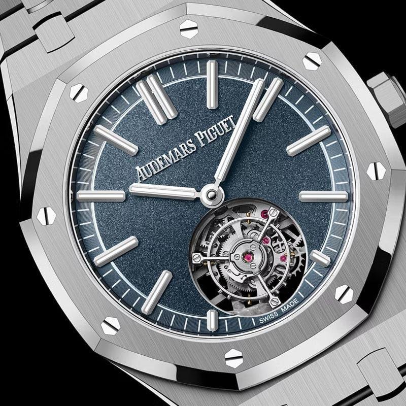 2 Clone Audemars Piguet Royal Oak Selfwinding Flying Tourbillon Watch, 41mm, 26730TI.OO.1320TI.02