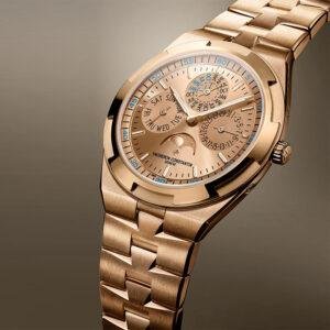 Top clone Vacheron Constantin 1:1 replica Overseas Perpetual calendar ultra-thin Pink Gold 4300V/220R-H144 41.5mm