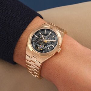 Top clone Vacheron Constantin 1:1 replica Overseas Tourbillon Pink Gold 6000V/210R-B934 42.5mm