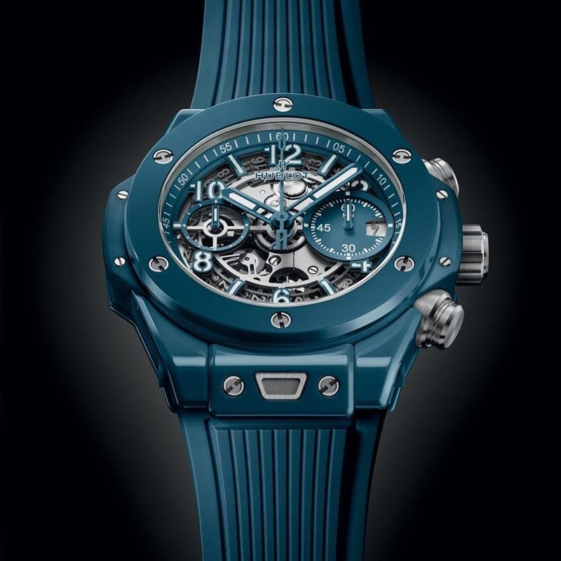 3 Super clone Hublot Big Bang Unico Petrol Blue Ceramic 1:1 replica watch 42mm 441.CIB.1171.RX