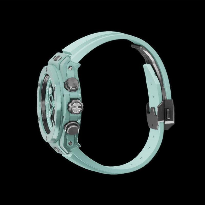 3 High-end clone Hublot Big Bang Unico Mint Green Ceramic watch 441.GS.5221.RX