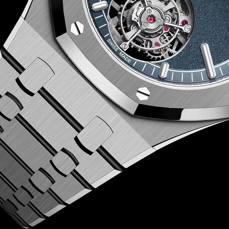 4 Clone Audemars Piguet Royal Oak Selfwinding Flying Tourbillon Watch, 41mm, 26730TI.OO.1320TI.02