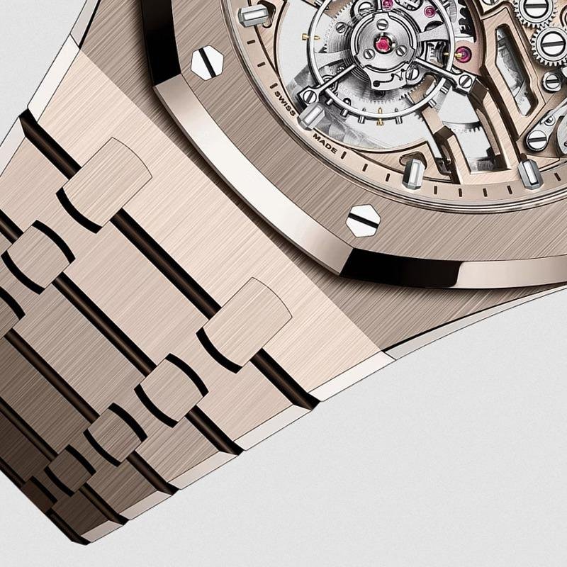 4 Clone Audemars Piguet Royal Oak Selfwinding Flying Tourbillon Watch, 41mm, 26735SG.OO.1320SG.01