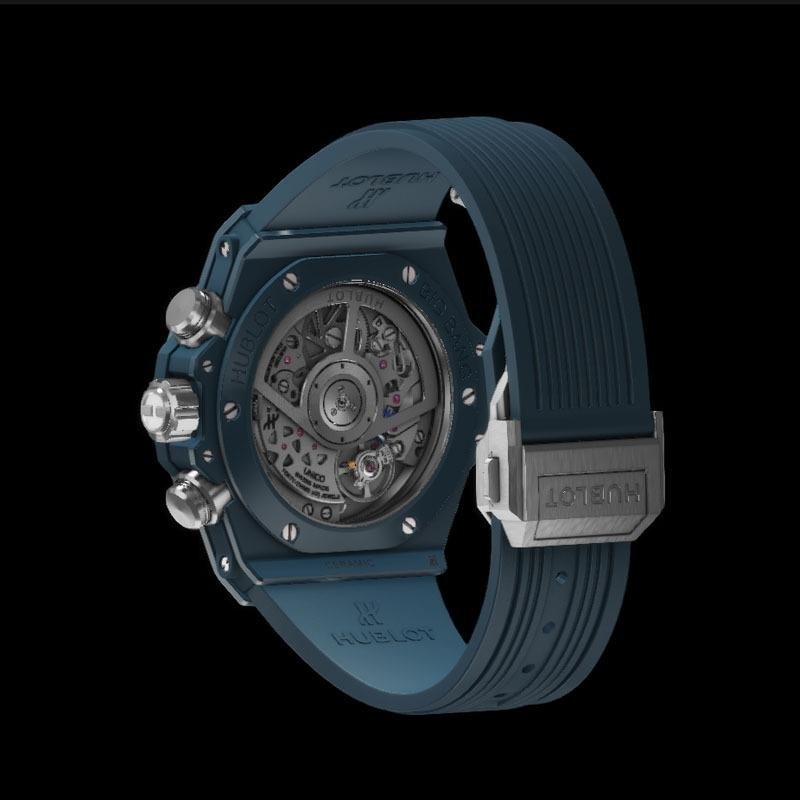 6 Super clone Hublot Big Bang Unico Petrol Blue Ceramic 1:1 replica watch 42mm 441.CIB.1171.RX