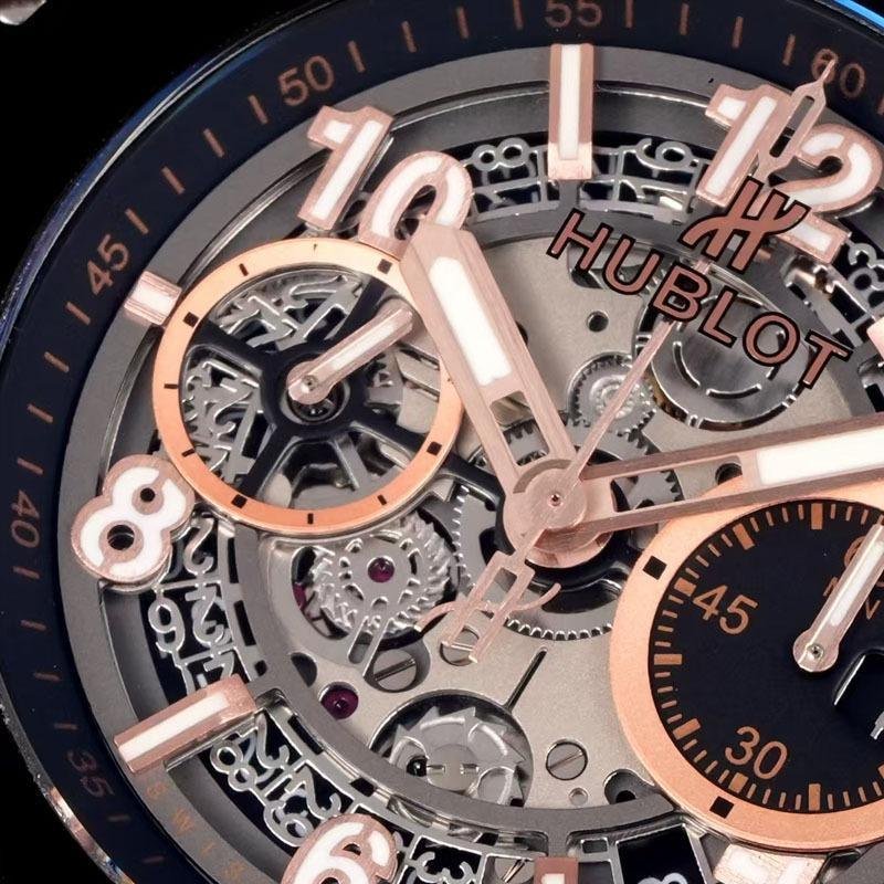 6 Super Clone Hublot Big Bang Unico King Gold Ceramic Watch 421.OM.1180.RX