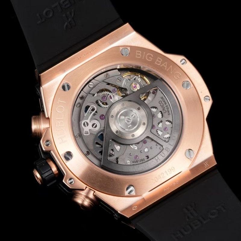 8 Super Clone Hublot Big Bang Unico King Gold Ceramic Watch 421.OM.1180.RX