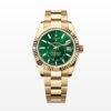 Top 1:1 replica Rolex Sky Dweller m336938-0007 gold green disk double time zone mechanical wristwatch