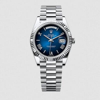 1:1 replica Rolex Day-Date 40 m228236-0024 dark blue dial