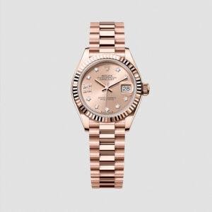 Clone Rolex Lady Catejust Oyster, 28 mm, Everyone gold m279175-0029