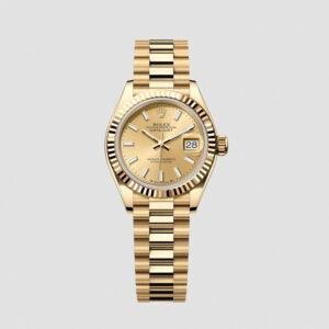 Clone Rolex Lady Catejust Oyster, 28 mm, yellow gold m279178-0001
