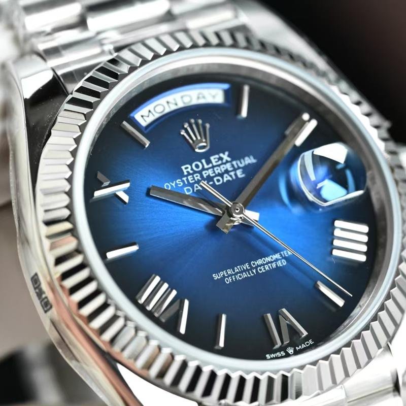 1:1 replica Rolex Day-Date 40 m228236-0024 dark blue dial