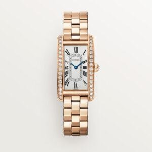 1:1 High-End Clone Cartier Tank Américaine Watch Small Model WJTA0056 Rose Gold