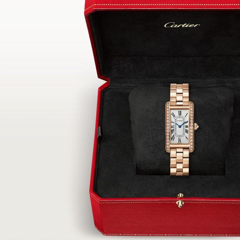 1:1 High-End Clone Cartier Tank Américaine Watch Small Model WJTA0056 Rose Gold